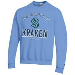 NHL Light Blue Seattle Kraken Champion Eco Powerblend Crewneck Sweatshirt