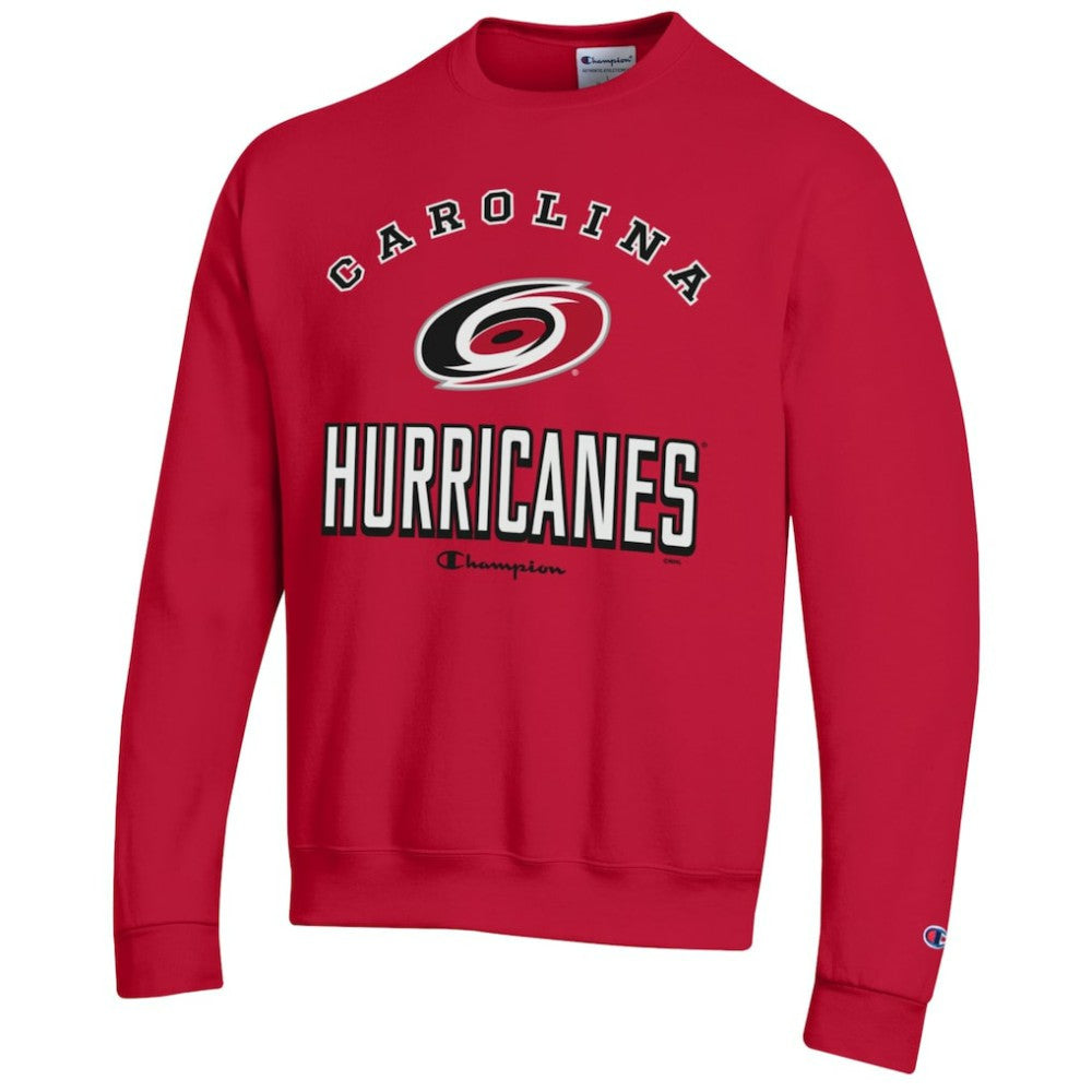 NHL Red Carolina Hurricanes Champion Eco Powerblend Crewneck Sweatshirt