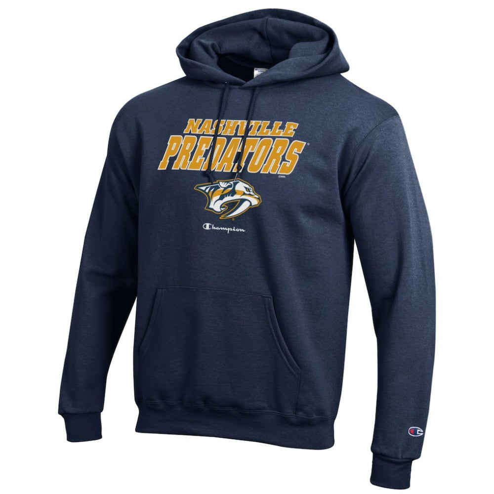NHL Navy Nashville Predators Champion Eco Powerblend Pullover Hoodie