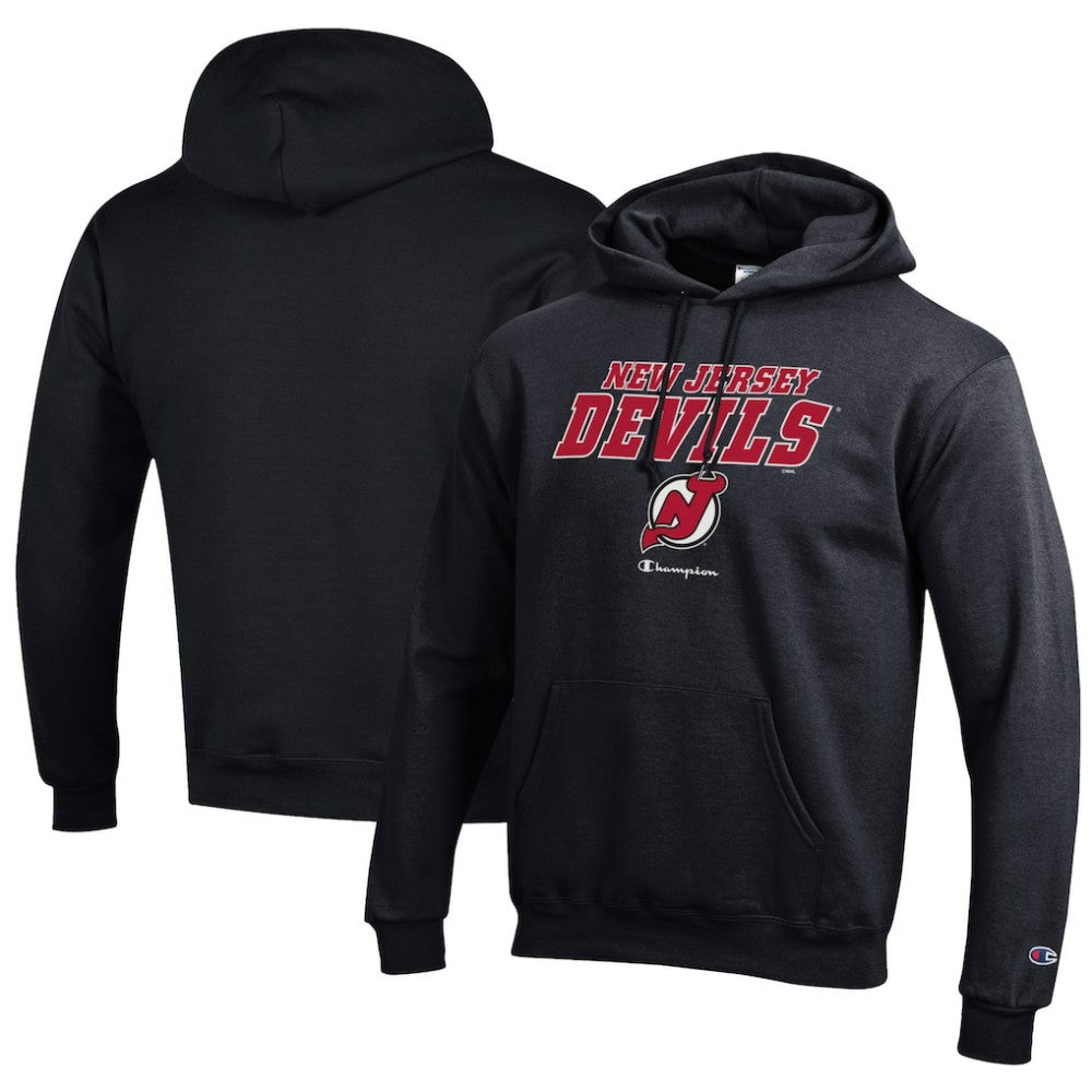 NHL Black New Jersey Devils Champion Eco Powerblend Pullover Hoodie