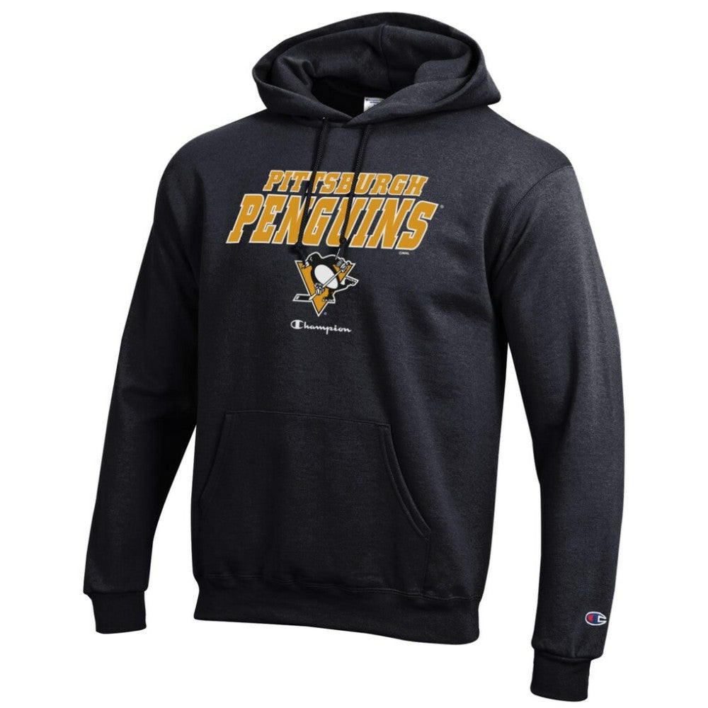 NHL Black Pittsburgh Penguins Champion Eco Powerblend Pullover Hoodie
