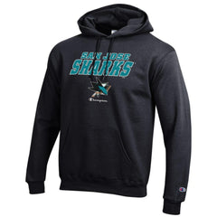 NHL Black San Jose Sharks Champion Eco Powerblend Pullover Hoodie