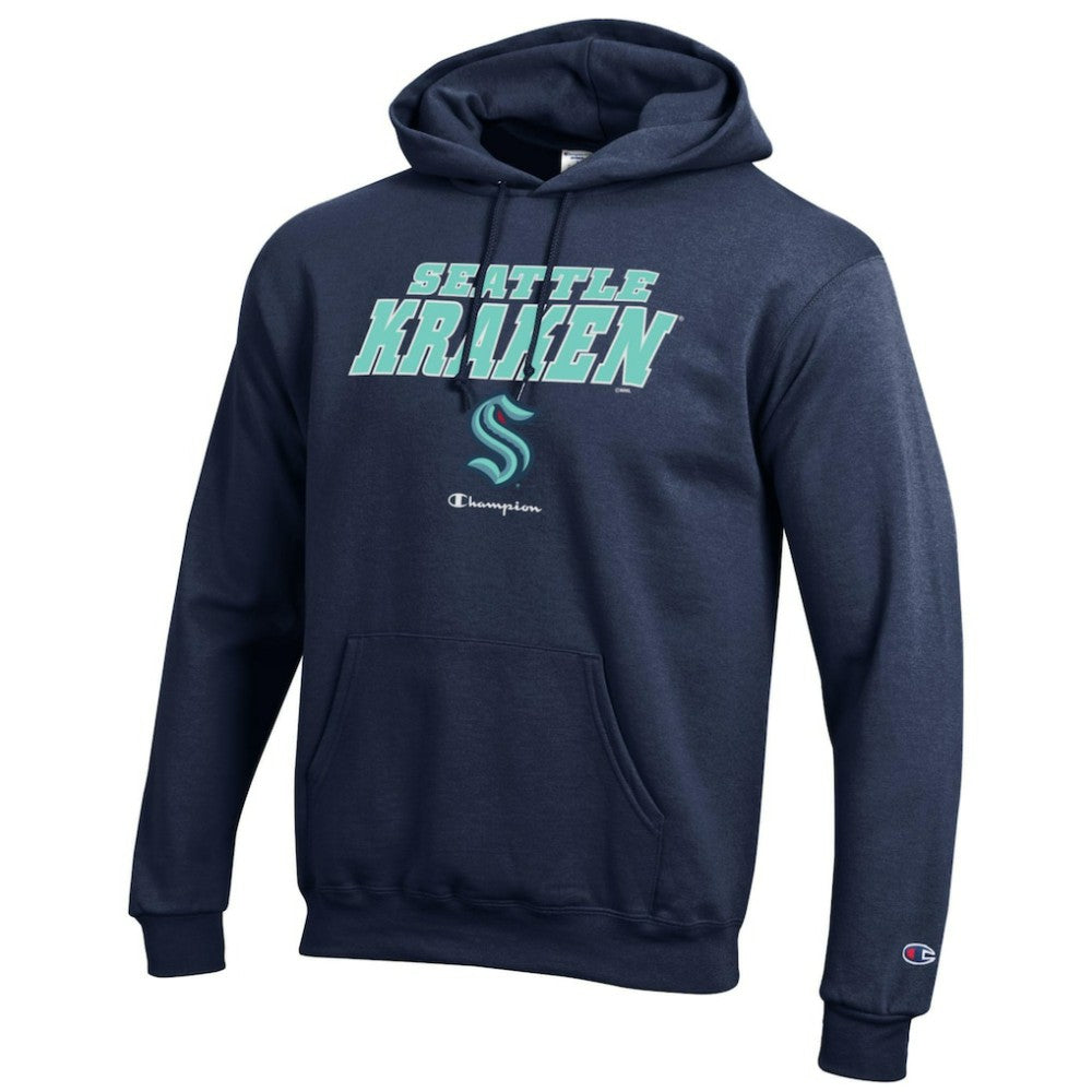 NHL Deep Sea Blue Seattle Kraken Champion Eco Powerblend Pullover Hoodie