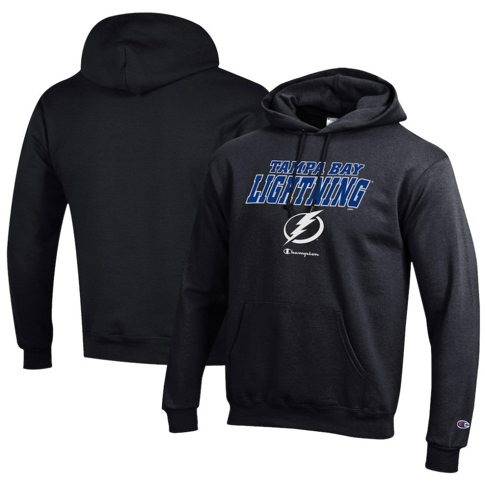 NHL Black Tampa Bay Lightning Champion Eco Powerblend Pullover Hoodie