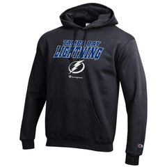 NHL Black Tampa Bay Lightning Champion Eco Powerblend Pullover Hoodie