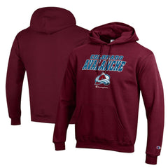 NHL Burgundy Colorado Avalanche Champion Eco Powerblend Pullover Hoodie