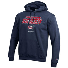 NHL Navy Columbus Blue Jackets Champion Eco Powerblend Pullover Hoodie