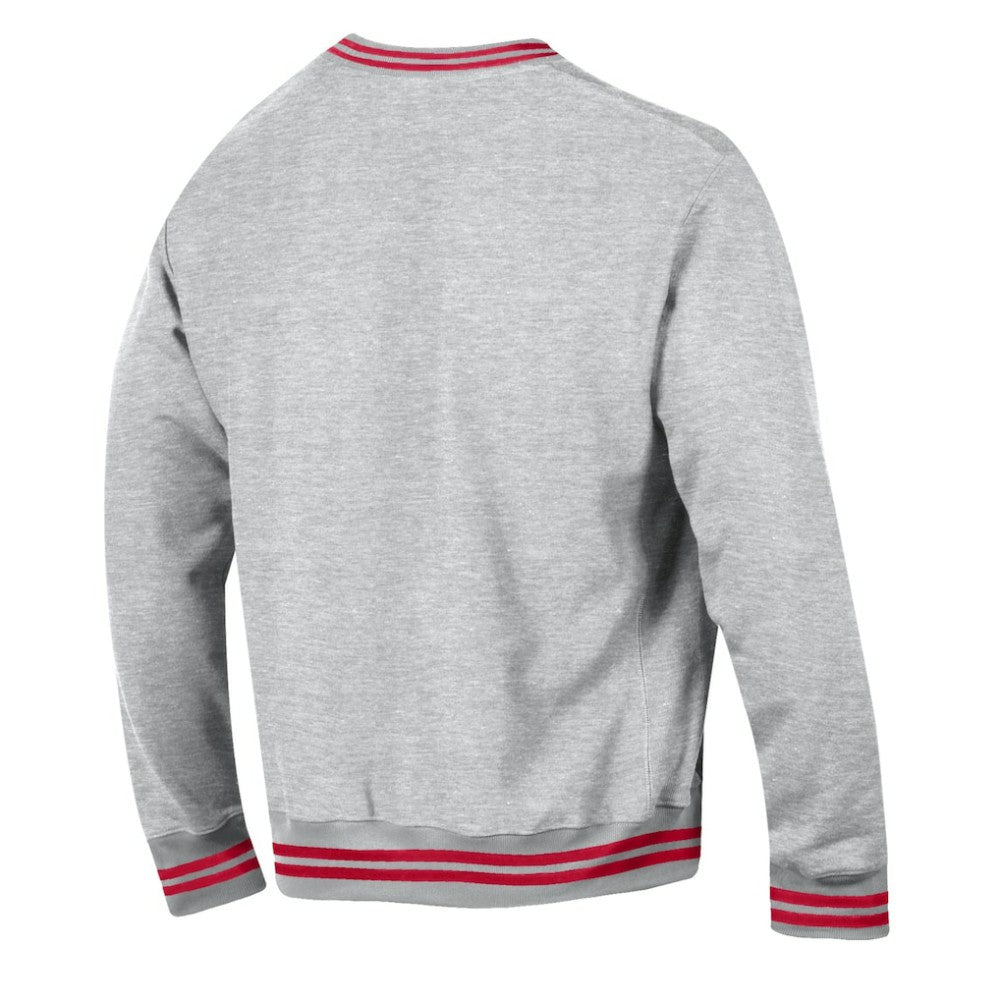 NHL Heather Gray Detroit Red Wings Champion Reverse Weave Yarn Dye Pullover Sweatshirt