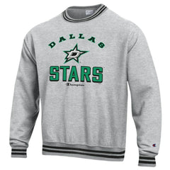 NHL Heather Gray Dallas Stars Champion Reverse Weave Yarn Dye Pullover Sweatshirt