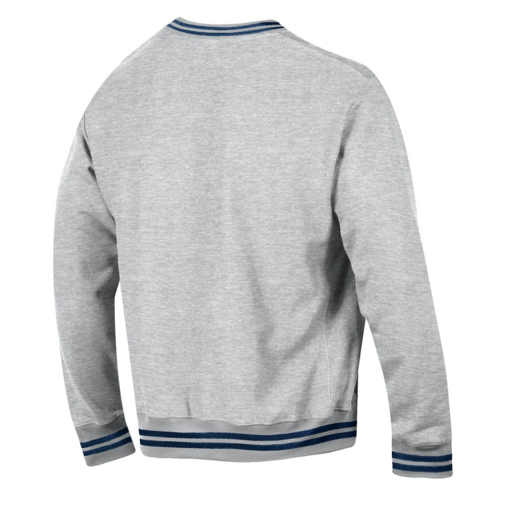 NHL Heather Gray Vancouver Canucks Champion Reverse Weave Yarn Dye Pullover Sweatshirt