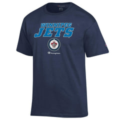 NHL Navy Winnipeg Jets Champion Jersey T-Shirt