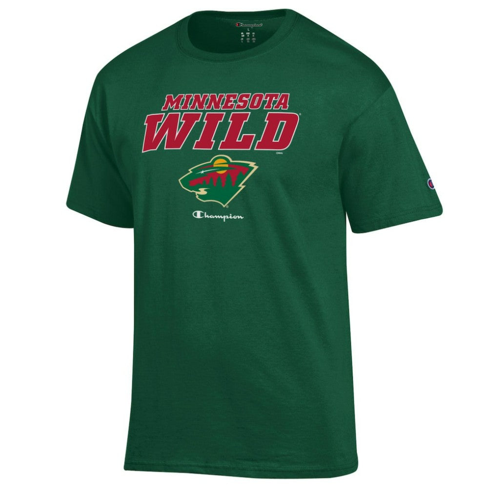 NHL Hunter Green Minnesota Wild Champion Jersey T-Shirt