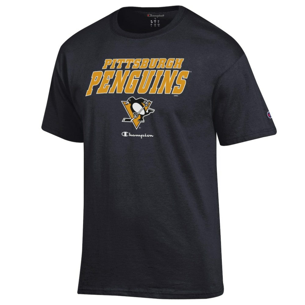 NHL Black Pittsburgh Penguins Champion Jersey T-Shirt