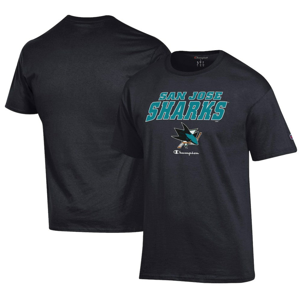 NHL Black San Jose Sharks Champion Jersey T-Shirt