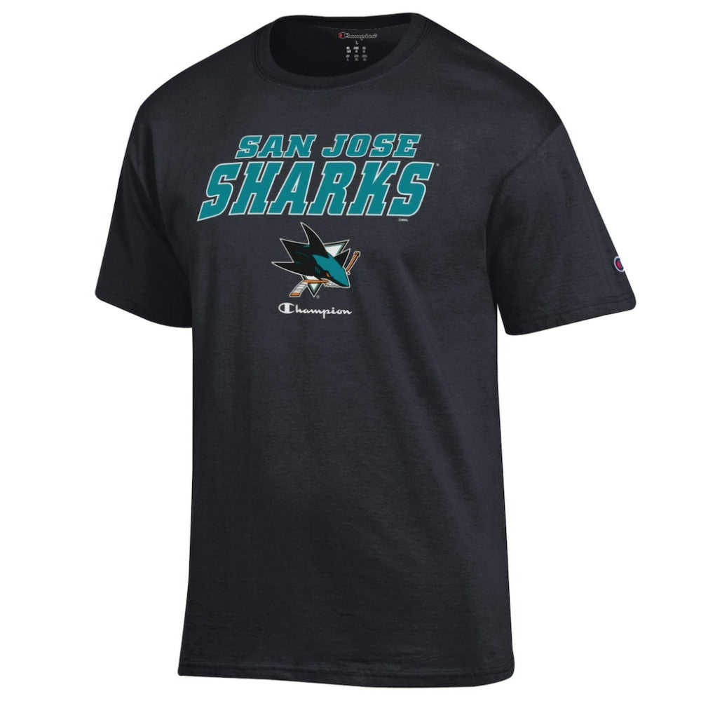 NHL Black San Jose Sharks Champion Jersey T-Shirt