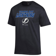 NHL Black Tampa Bay Lightning Champion Jersey T-Shirt