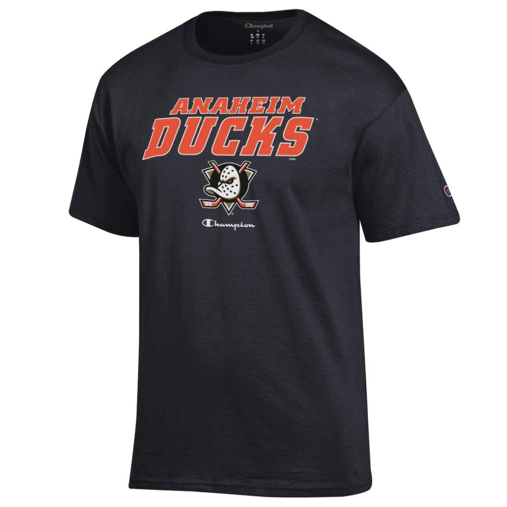 NHL Black Anaheim Ducks Champion Jersey T-Shirt