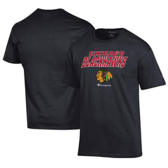 NHL Black Chicago Blackhawks Champion Jersey T-Shirt