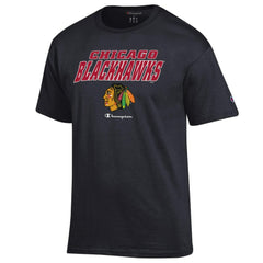 NHL Black Chicago Blackhawks Champion Jersey T-Shirt
