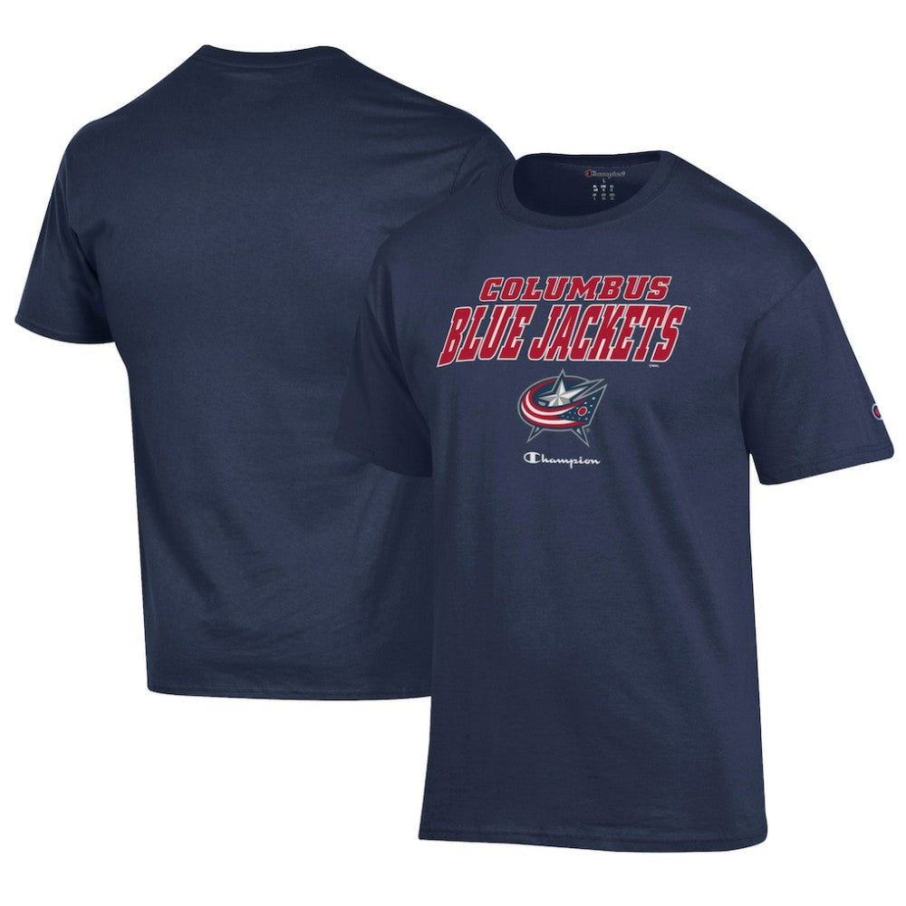 NHL Navy Columbus Blue Jackets Champion Jersey T-Shirt