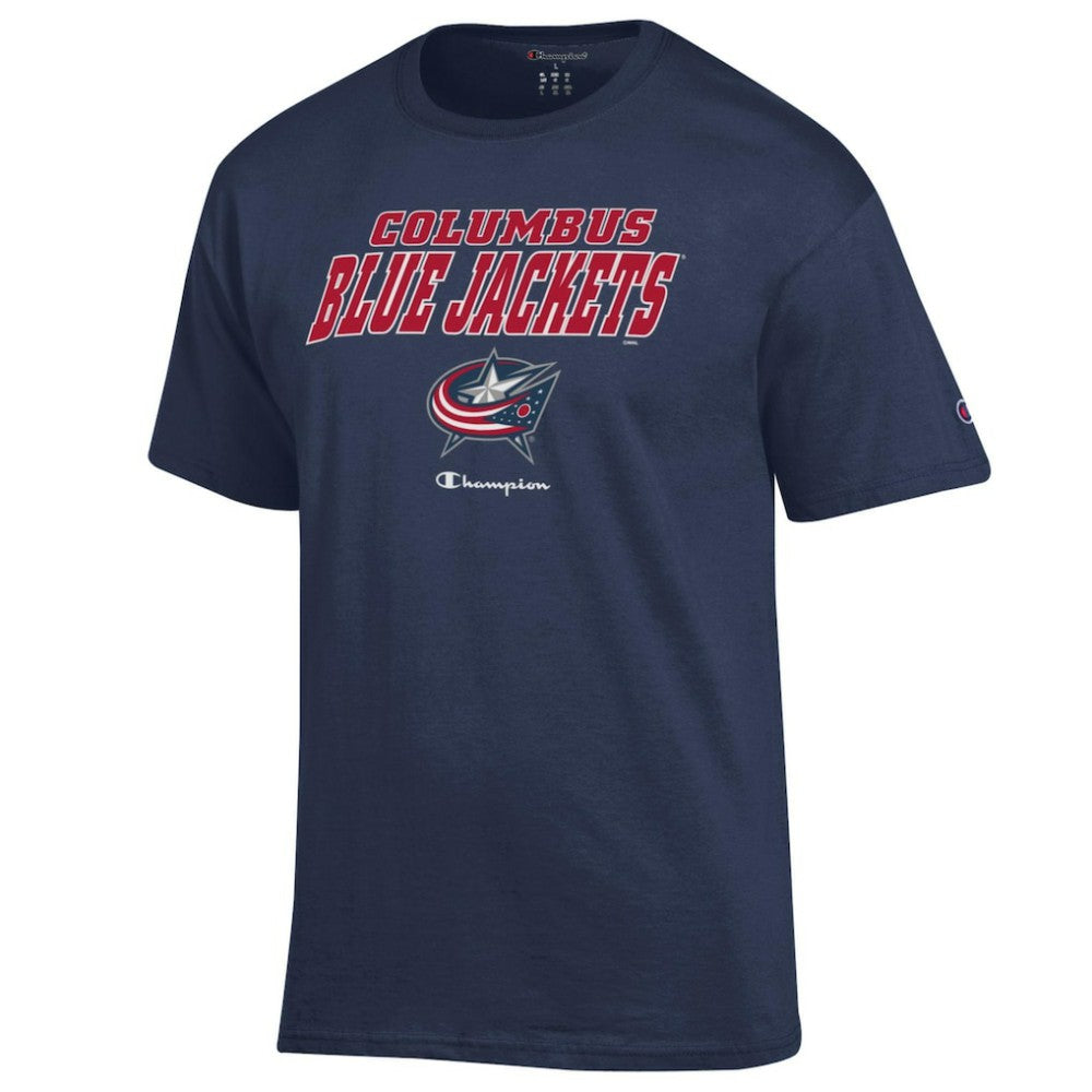 NHL Navy Columbus Blue Jackets Champion Jersey T-Shirt