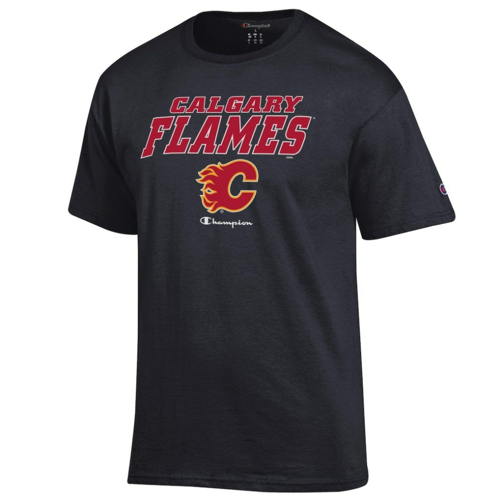 NHL Black Calgary Flames Champion Jersey T-Shirt