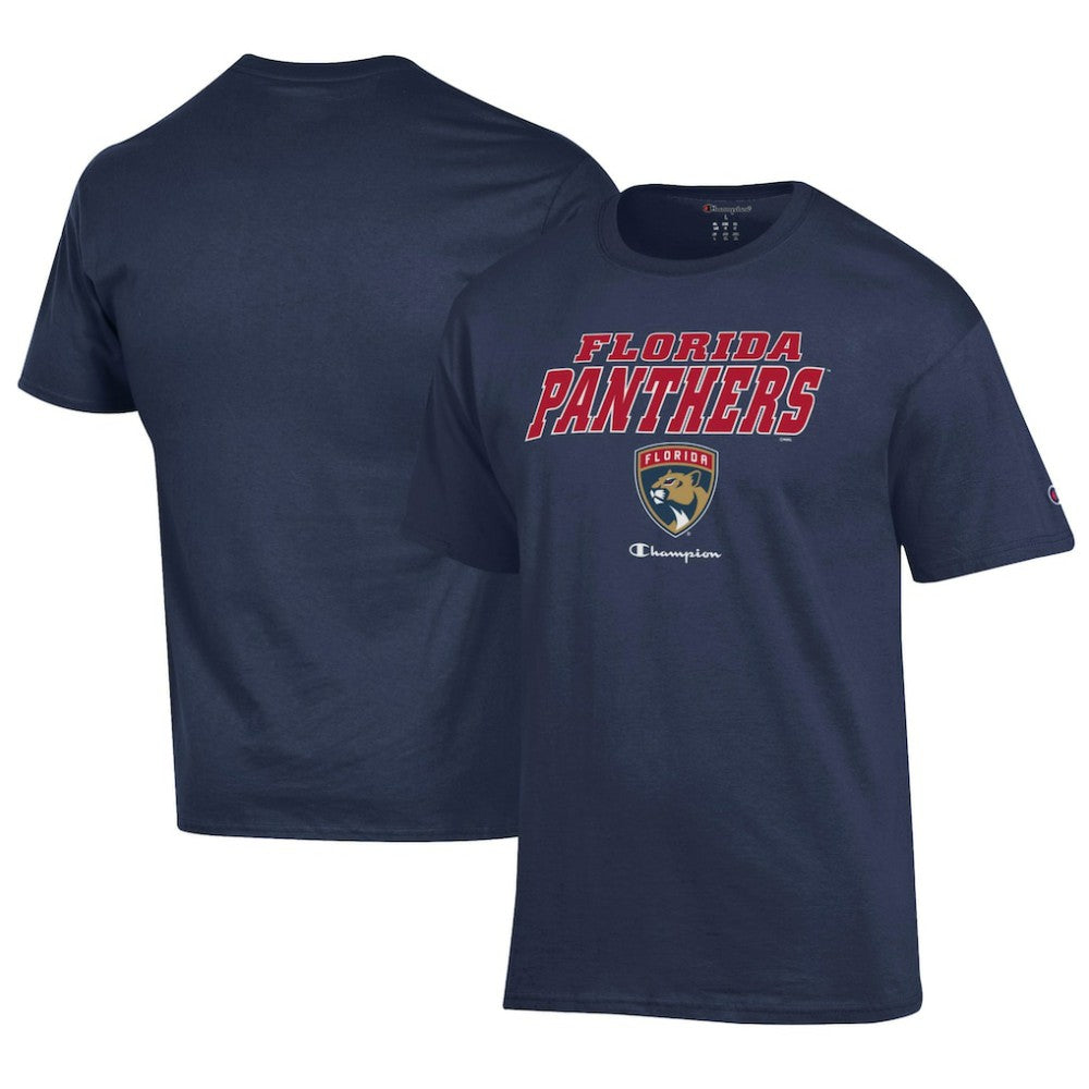 NHL Navy Florida Panthers Champion Jersey T-Shirt