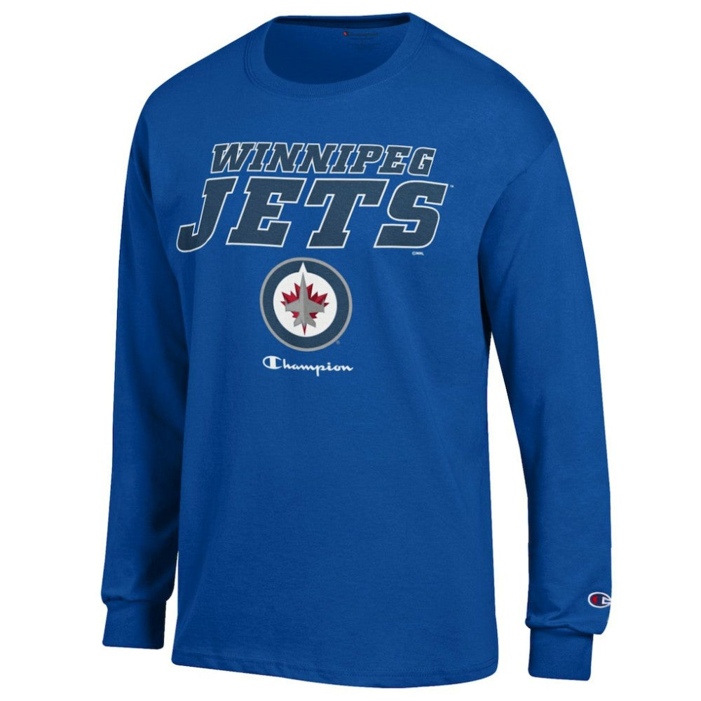 NHL Royal Winnipeg Jets Champion Long-Sleeve Jersey T-Shirt