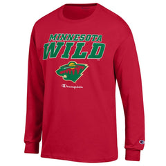 NHL Red Minnesota Wild Champion Long-Sleeve Jersey T-Shirt