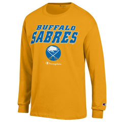 NHL Gold Buffalo Sabres Champion Long-Sleeve Jersey T-Shirt