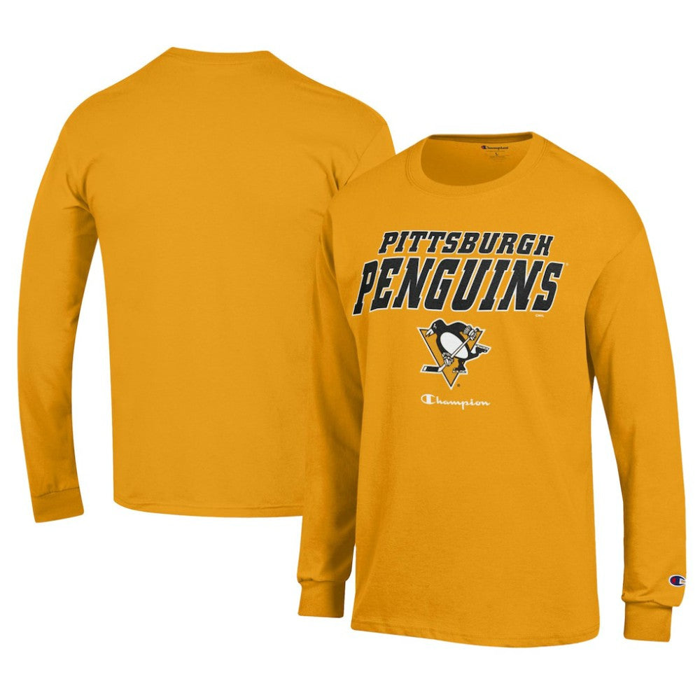 NHL Gold Pittsburgh Penguins Champion Long-Sleeve Jersey T-Shirt