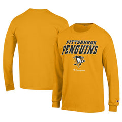 NHL Gold Pittsburgh Penguins Champion Long-Sleeve Jersey T-Shirt