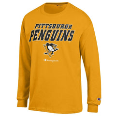 NHL Gold Pittsburgh Penguins Champion Long-Sleeve Jersey T-Shirt