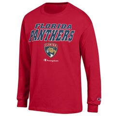 NHL Red Florida Panthers Champion Long-Sleeve Jersey T-Shirt