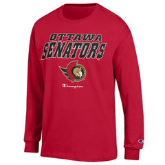NHL Red Ottawa Senators Champion Long-Sleeve Jersey T-Shirt