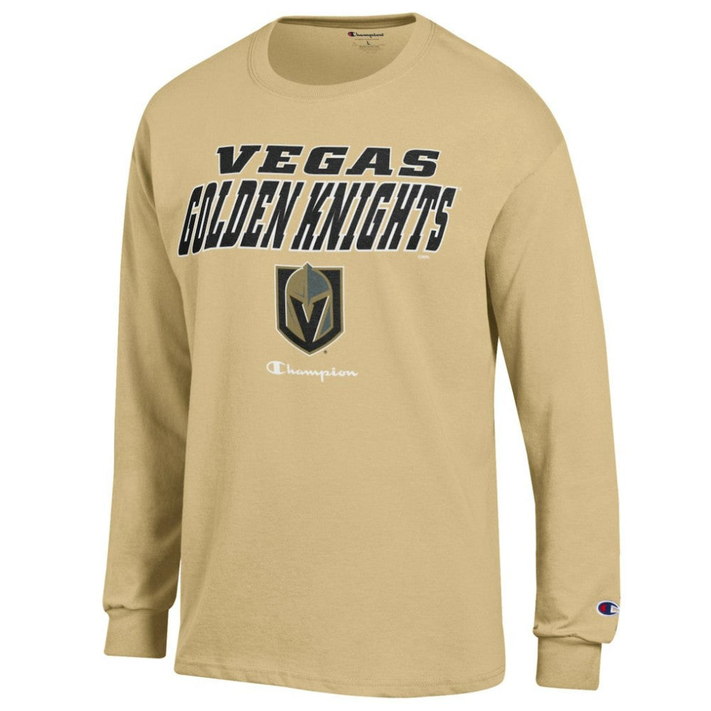 NHL Yellow Vegas Golden Knights Champion Long-Sleeve Jersey T-Shirt