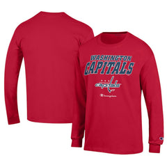 NHL Red Washington Capitals Champion Long-Sleeve Jersey T-Shirt