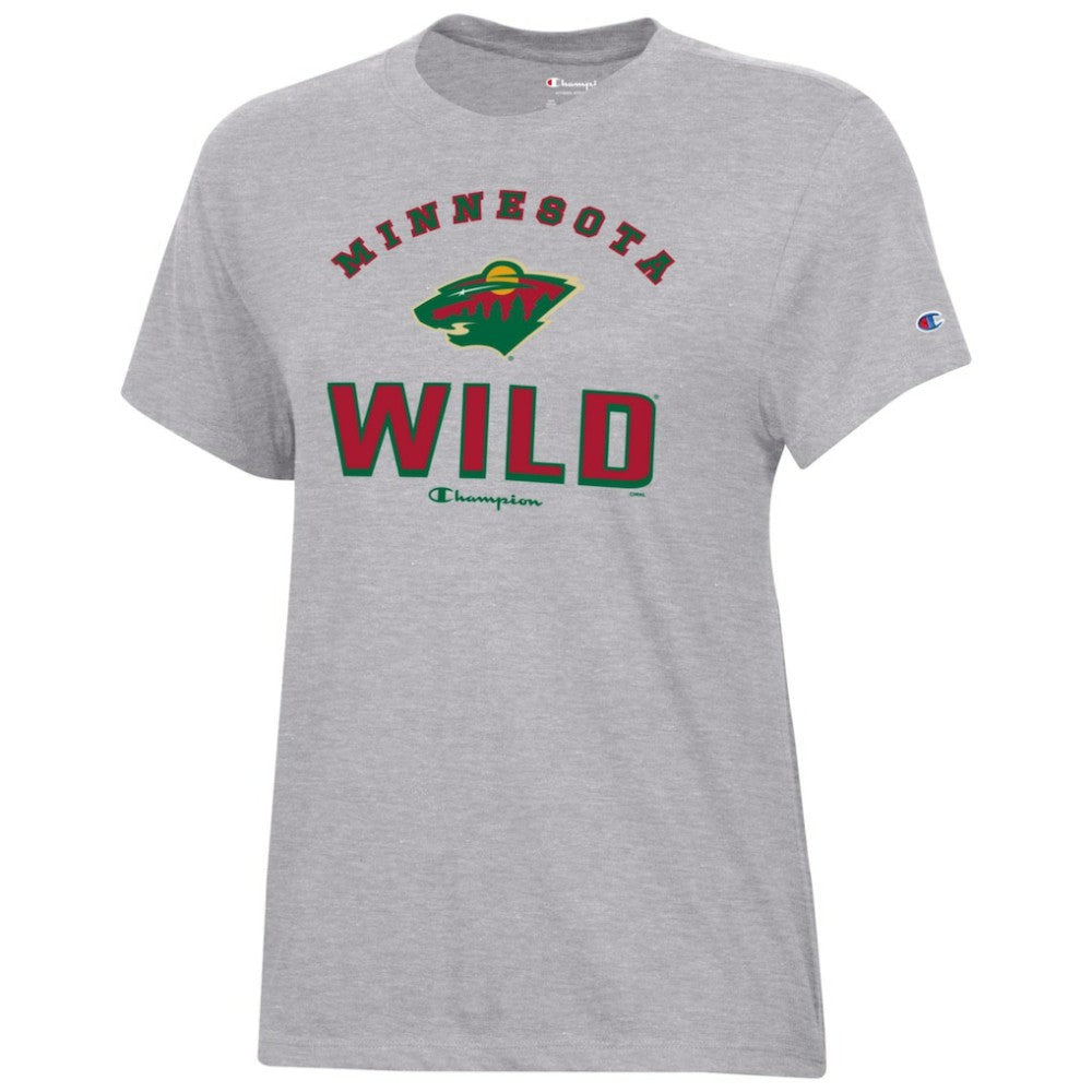 NHL Heather Gray Minnesota Wild Champion Women's Core T-Shirt