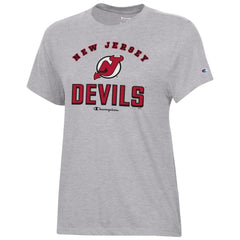 NHL Heather Gray New Jersey Devils Champion Women's Core T-Shirt