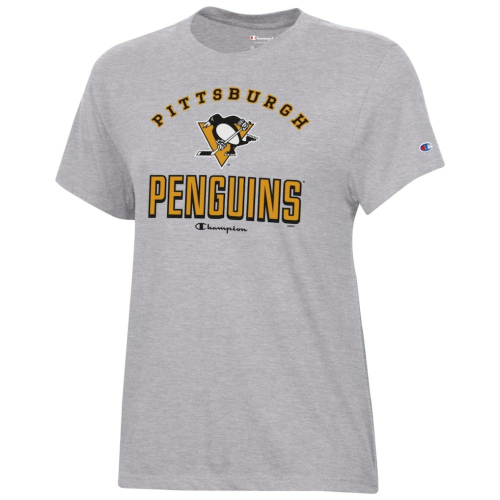 NHL Heather Gray Pittsburgh Penguins Champion Women's Core T-Shirt