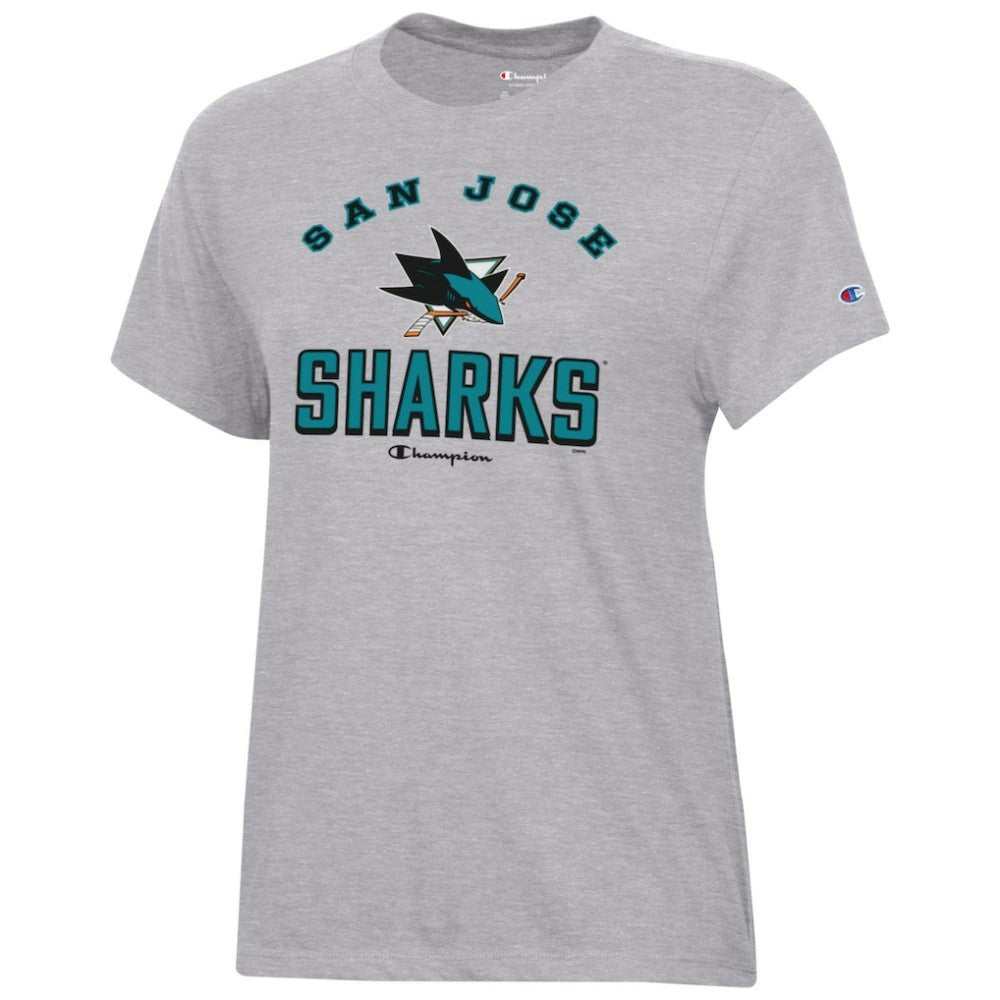 NHL Heather Gray San Jose Sharks Champion Women's Core T-Shirt