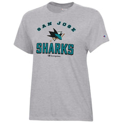 NHL Heather Gray San Jose Sharks Champion Women's Core T-Shirt