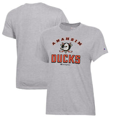 NHL Heather Gray Anaheim Ducks Champion Women's Core T-Shirt