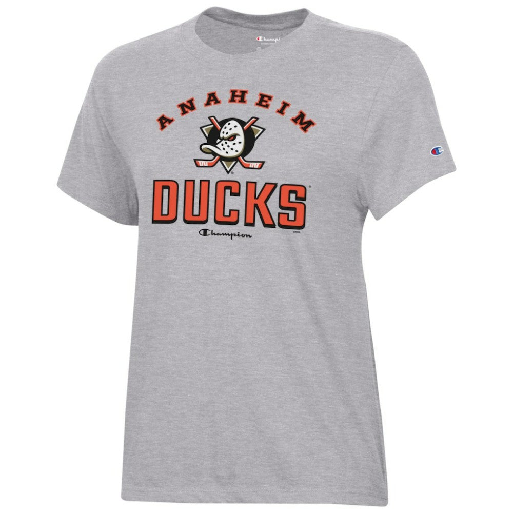 NHL Heather Gray Anaheim Ducks Champion Women's Core T-Shirt