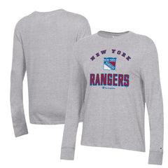 NHL Heather Gray New York Rangers Champion Women's Core Long Sleeve T-Shirt