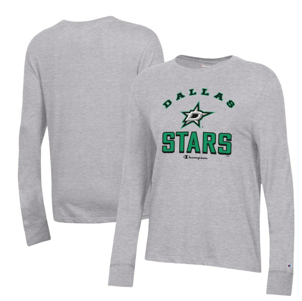 NHL Heather Gray Dallas Stars Champion Women's Core Long Sleeve T-Shirt