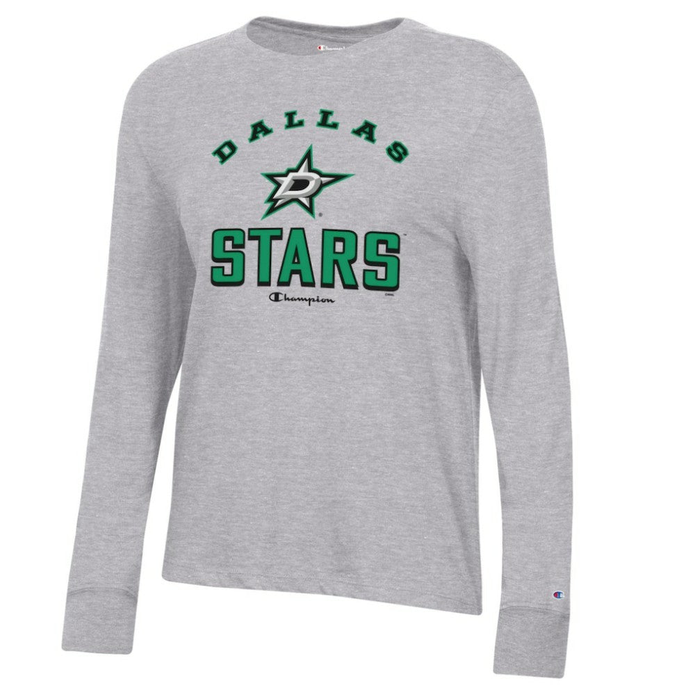 NHL Heather Gray Dallas Stars Champion Women's Core Long Sleeve T-Shirt