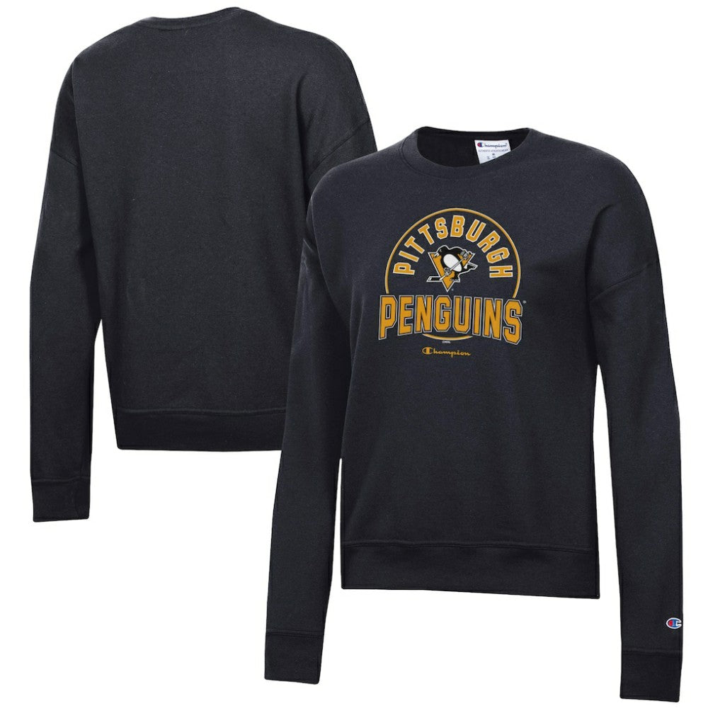 NHL Black Pittsburgh Penguins Champion Women's Powerblend Pullover Sweatshirt