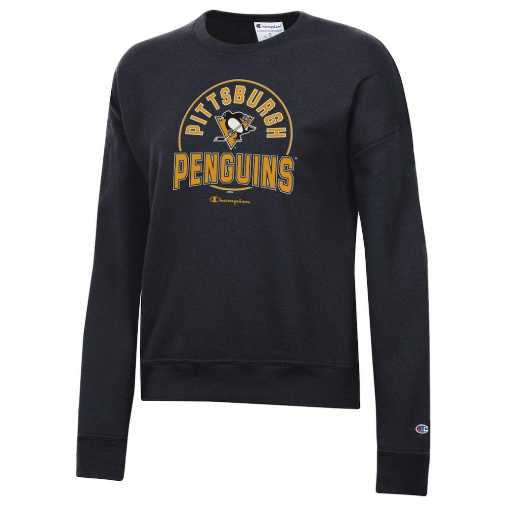 NHL Black Pittsburgh Penguins Champion Women's Powerblend Pullover Sweatshirt