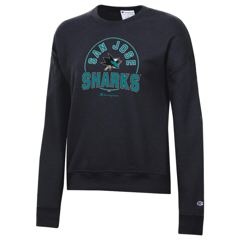 NHL Black San Jose Sharks Champion Women's Powerblend Pullover Sweatshirt